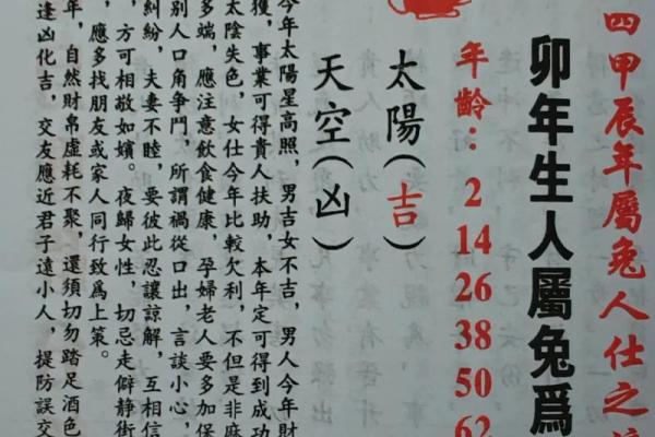 2005年属兔人全年运势_2005年属兔的多大年龄