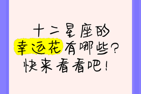 十二星座代表花都有哪些呢