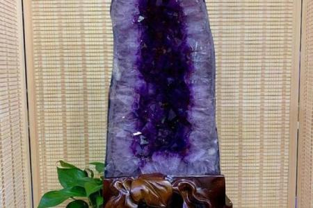 紫水晶洞摆件水晶洞风水作用