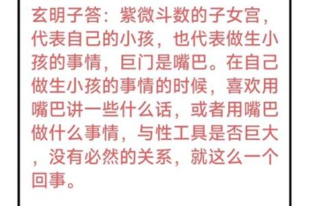 紫薇斗数之巨门