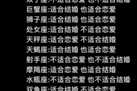 十二星座男谁最不适合谈恋爱