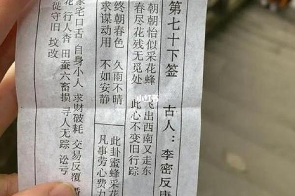 观音灵签97签