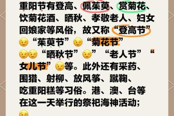 重阳节是什么节日？