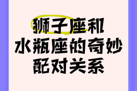 狮子和水瓶配对指数