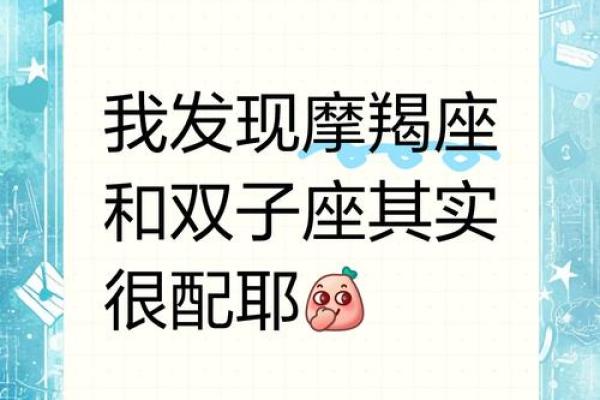 双子座女生与摩羯座男生配对吗