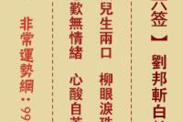 天后灵签62签