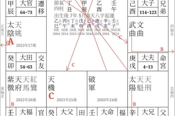 紫微斗数之诸星值限年运气推断：四化星