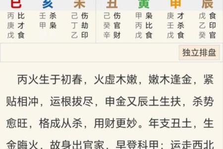 八字偏木