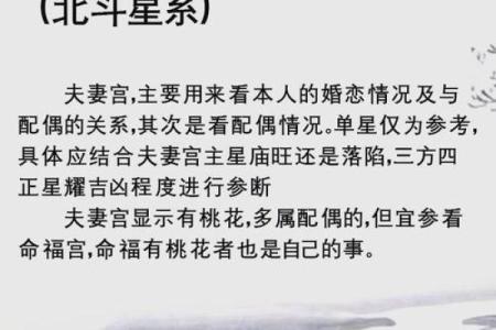紫薇斗数看配偶格局