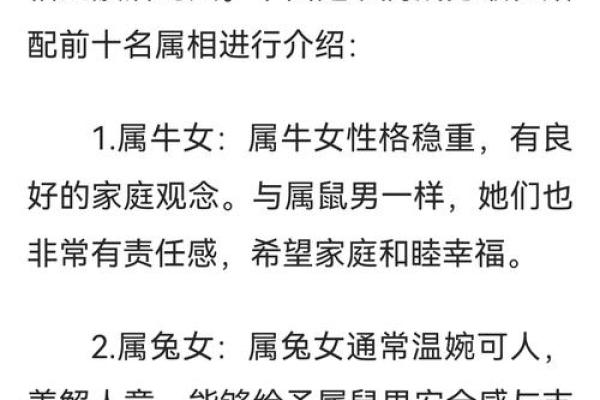 揭秘肖鼠女的属相配对