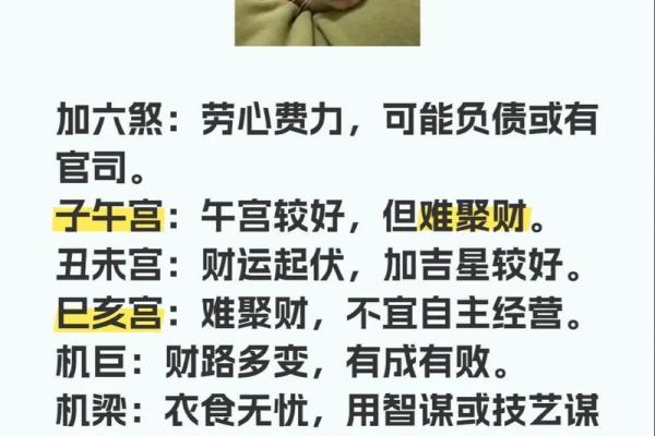 紫微斗数之:论财运 紫微斗数之:论财运
