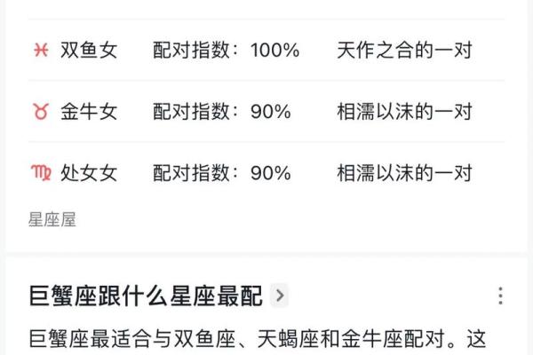 巨蟹男和狮子女配对指数 巨蟹男和狮子女在一起合适吗