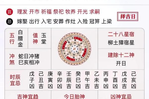 阴历算命日历