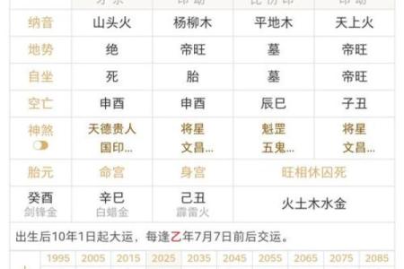 八字运限
