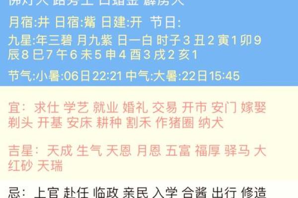 明日黄历吉凶宜忌
