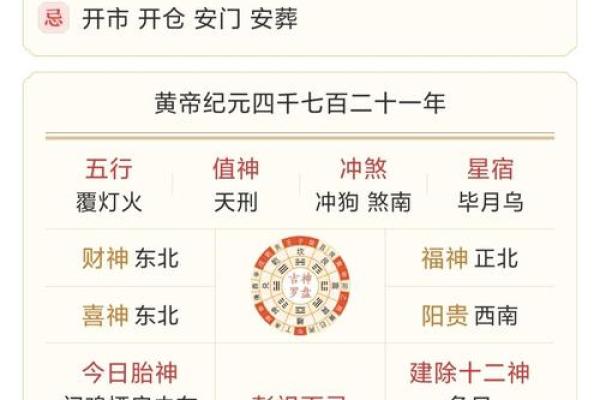 今日黄历详解查询,明天黄历吉日查询