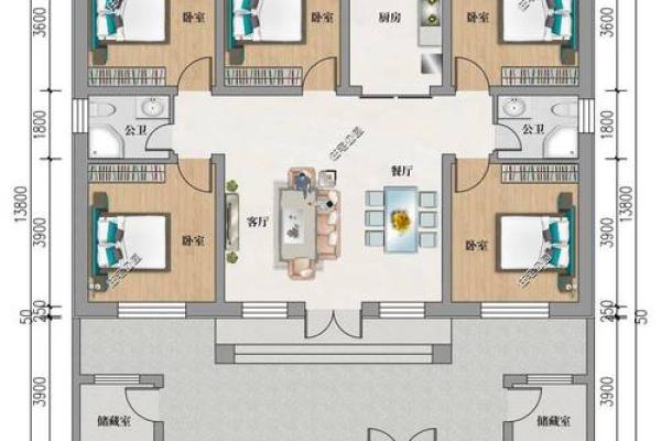 左宽右窄的一层房子风水