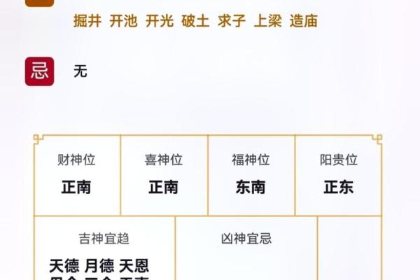 八字算命黄历