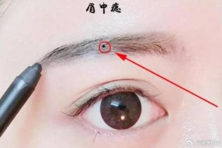风水上眉毛中间长痣代表什么意思