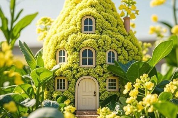 浪漫花房子风水壁纸