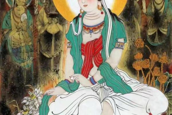 观音灵签董永寻母水墨 观音灵签董永寻母水墨