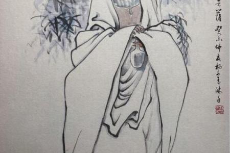 观音灵签董永寻母水墨