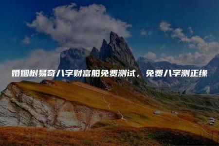 易奇八字婚姻树