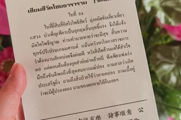 怎么查自己的灵签信息内容