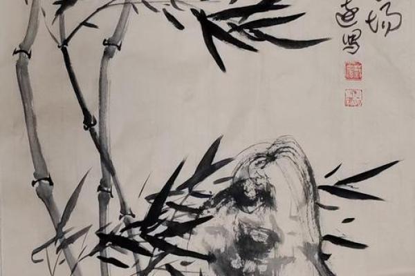 观音灵签舜天子传位水墨