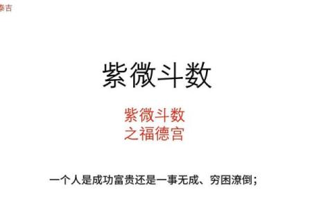 福德宫紫薇斗数