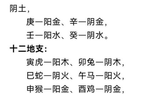 八字基础，干支阴阳差异