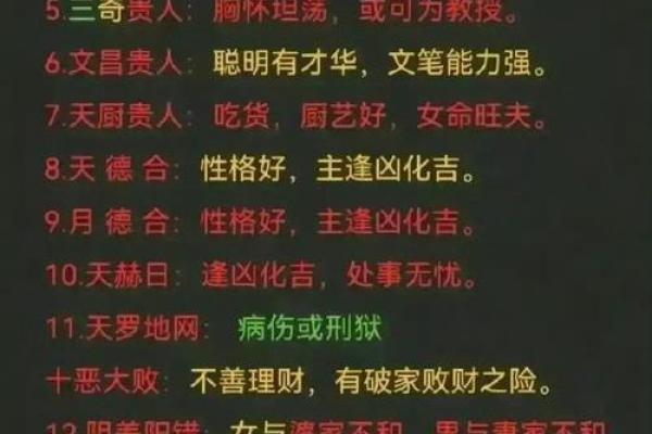 八字中的四大凶神，遇之吉凶如何？