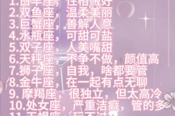 十二星座女对待男朋友的表现