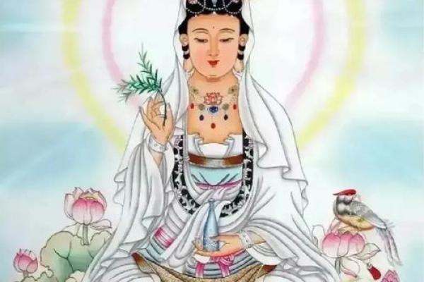 观音菩萨坐什么花