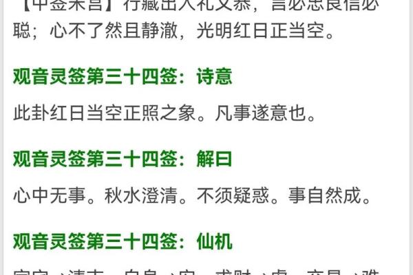 观音灵签文王求贤