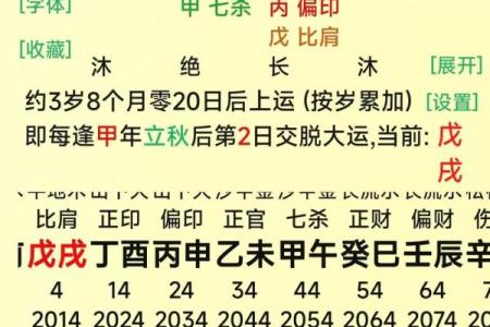 十年运势算命
