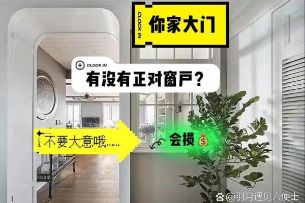 大门对冲窗户风水要如何去化解呢