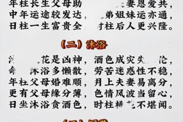 生辰八字四柱含义是什么